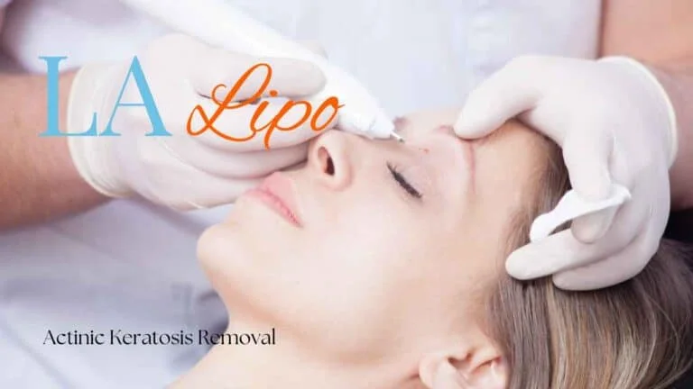 Woman receiving Actinic Keratosis Removal Treatment Norwich