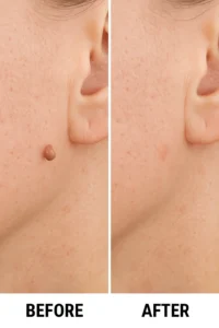 Skin tags removal Norwich before and after