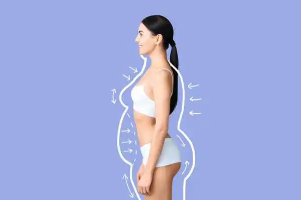image of woman experiencing fat reduction treatment Norwich